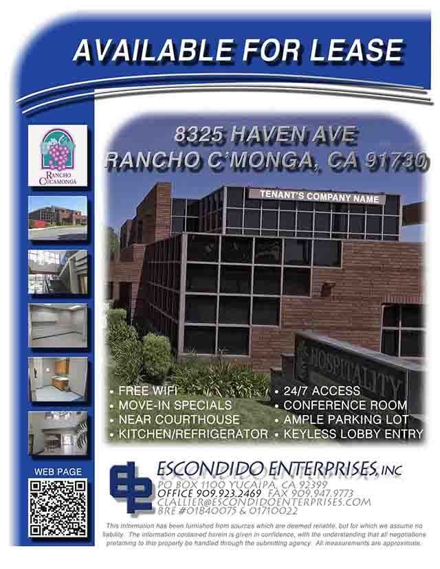 Brochure of 8325 Haven Ave, Rancho Cucamonga, CA, 91730